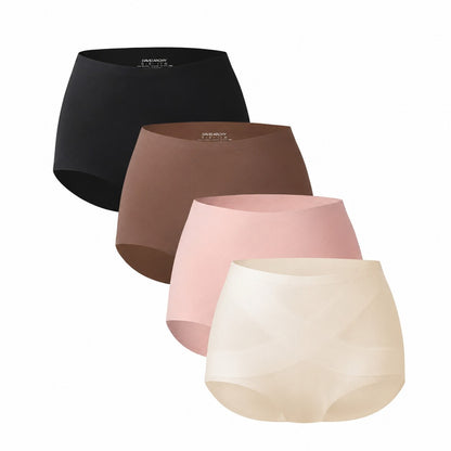 Seamless High-Waist Full-Coverage Panties