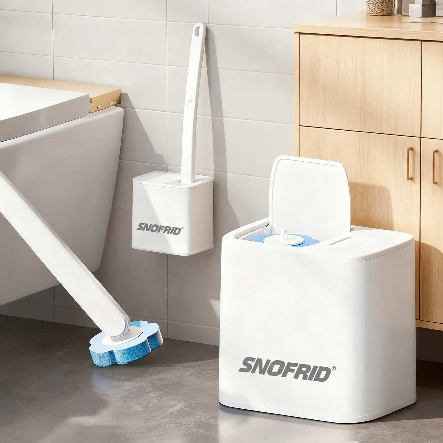 Disposable Toilet Brush Cleaning System