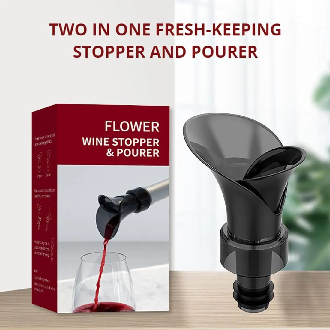 [BUY 1 GET 1 FREE] No-Drip Wine Aerator Cork 2-Pack