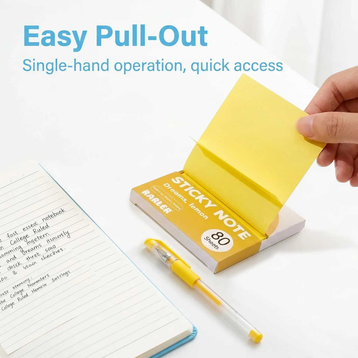 [BUY 1 GET 1 FREE] Transparent Glitter Pull-Out Sticky Notes