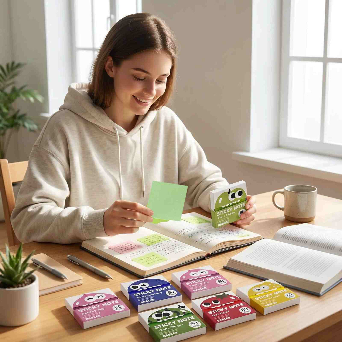 [BUY 1 GET 1 FREE] Transparent Glitter Pull-Out Sticky Notes