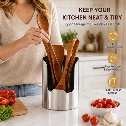 [BUY 1 GET 1 FREE] Thickened Stainless Steel Utensil Holder