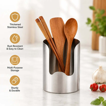 [BUY 1 GET 1 FREE] Thickened Stainless Steel Utensil Holder