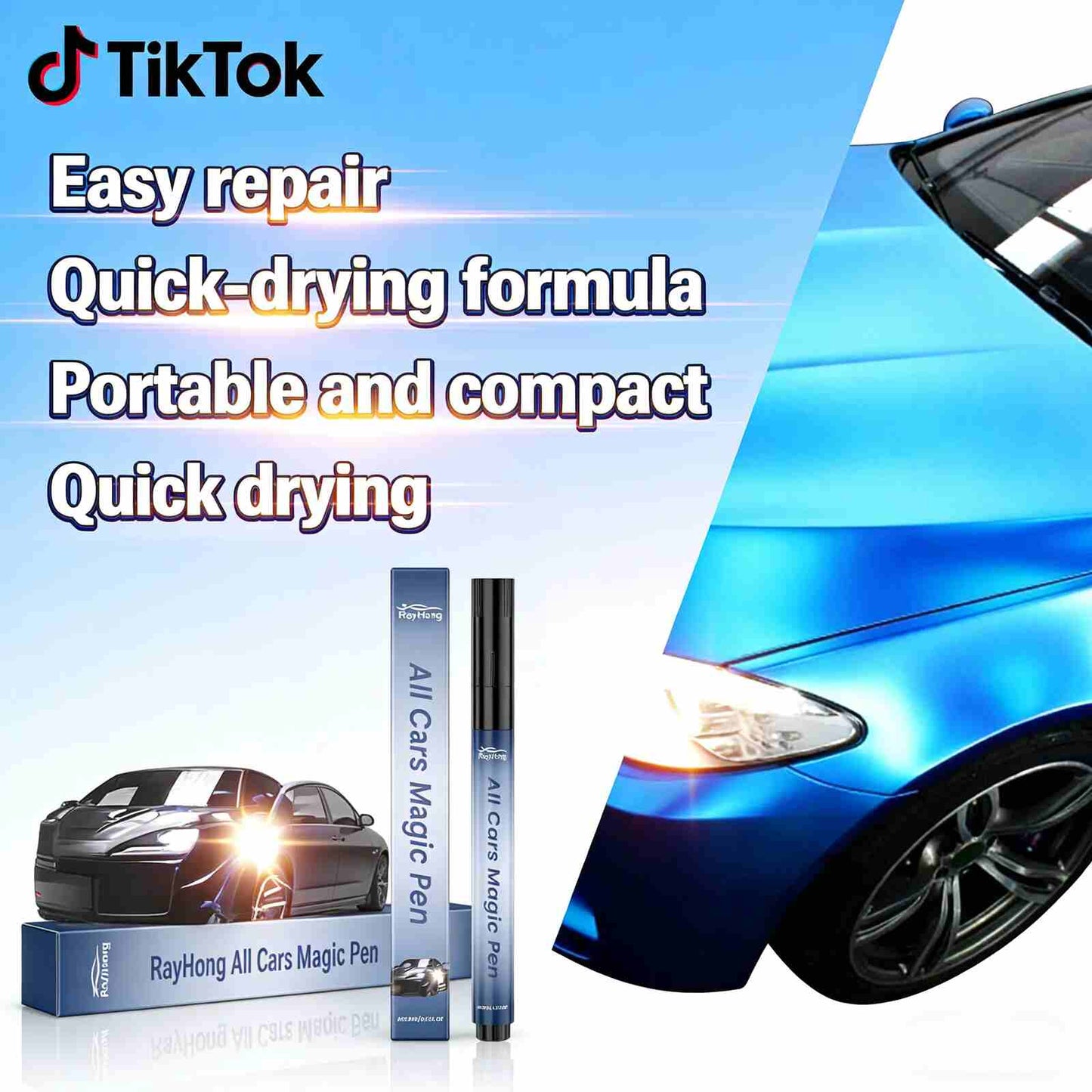 [BUY 2 GET 1 FREE] Car Scratch Repair Touch-Up Pen