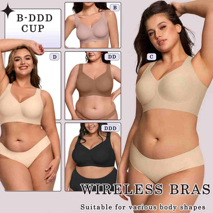 [BUY 1 GET 1 FREE] Wireless Full-Coverage Comfort Bra