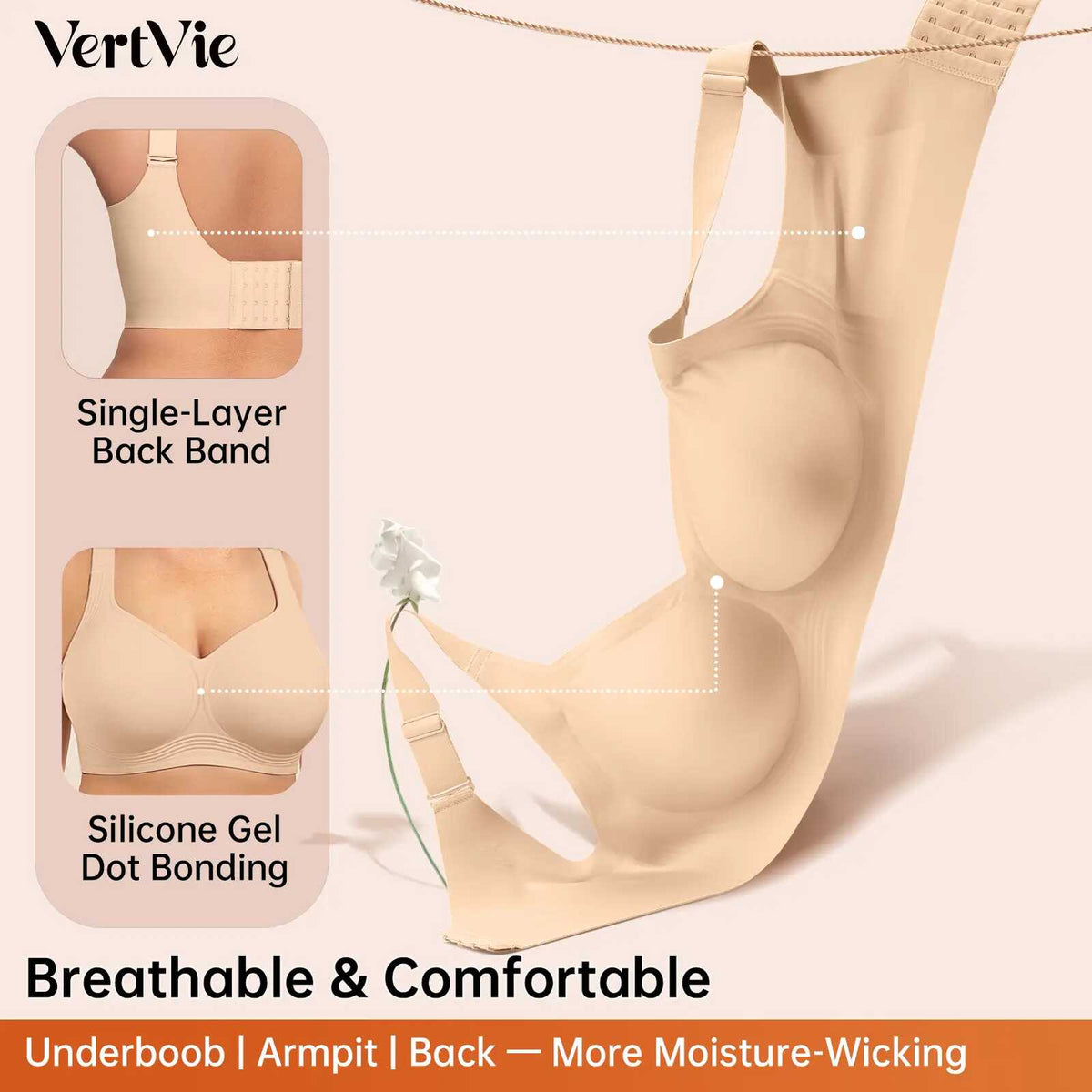 [BUY 1 GET 1 FREE] Wireless Full-Coverage Comfort Bra