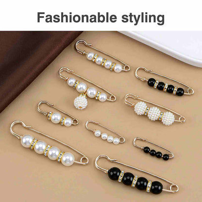 Pearl Decorative Safety Brooch Pins