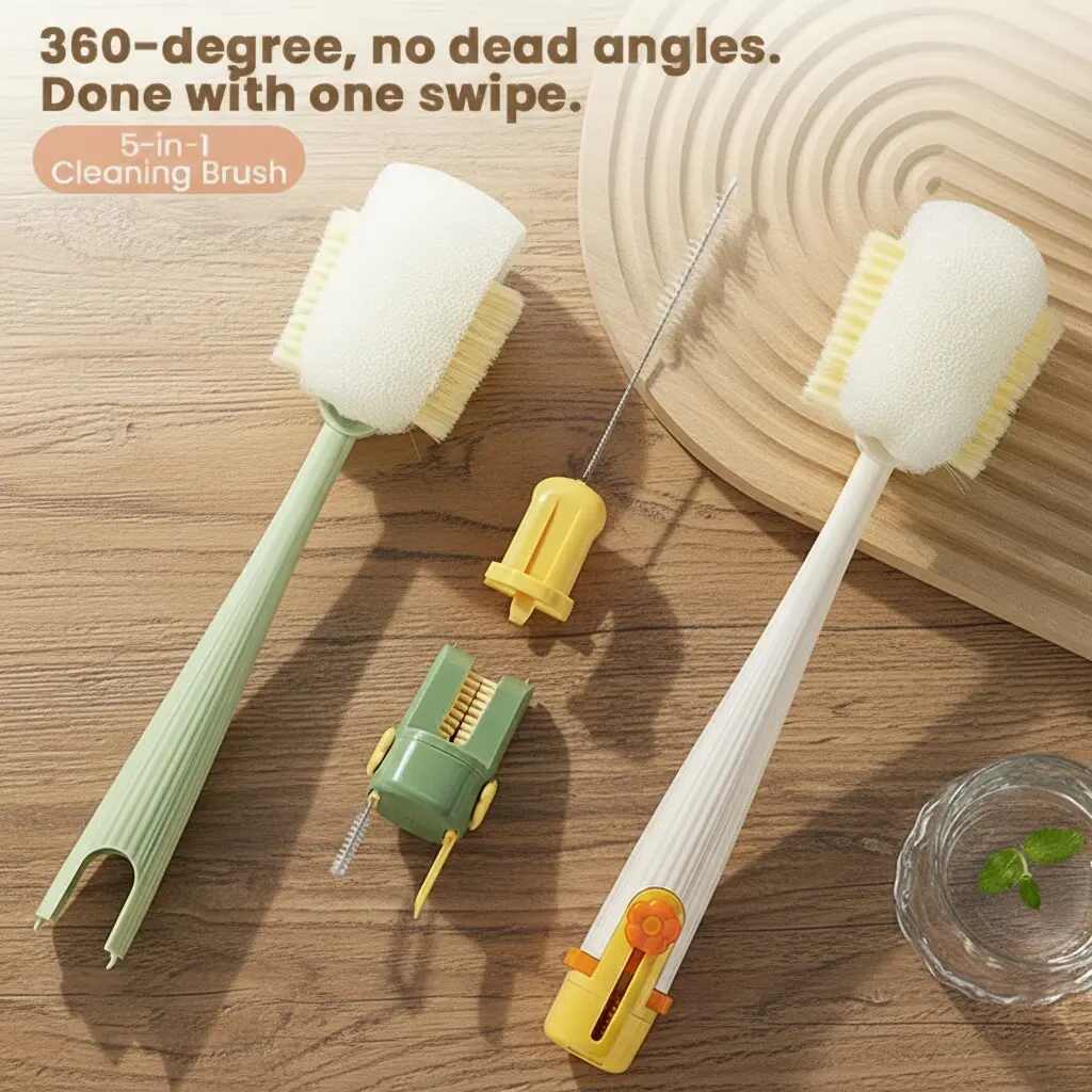 5-in-1 Bottle & Straw Cleaning Brush