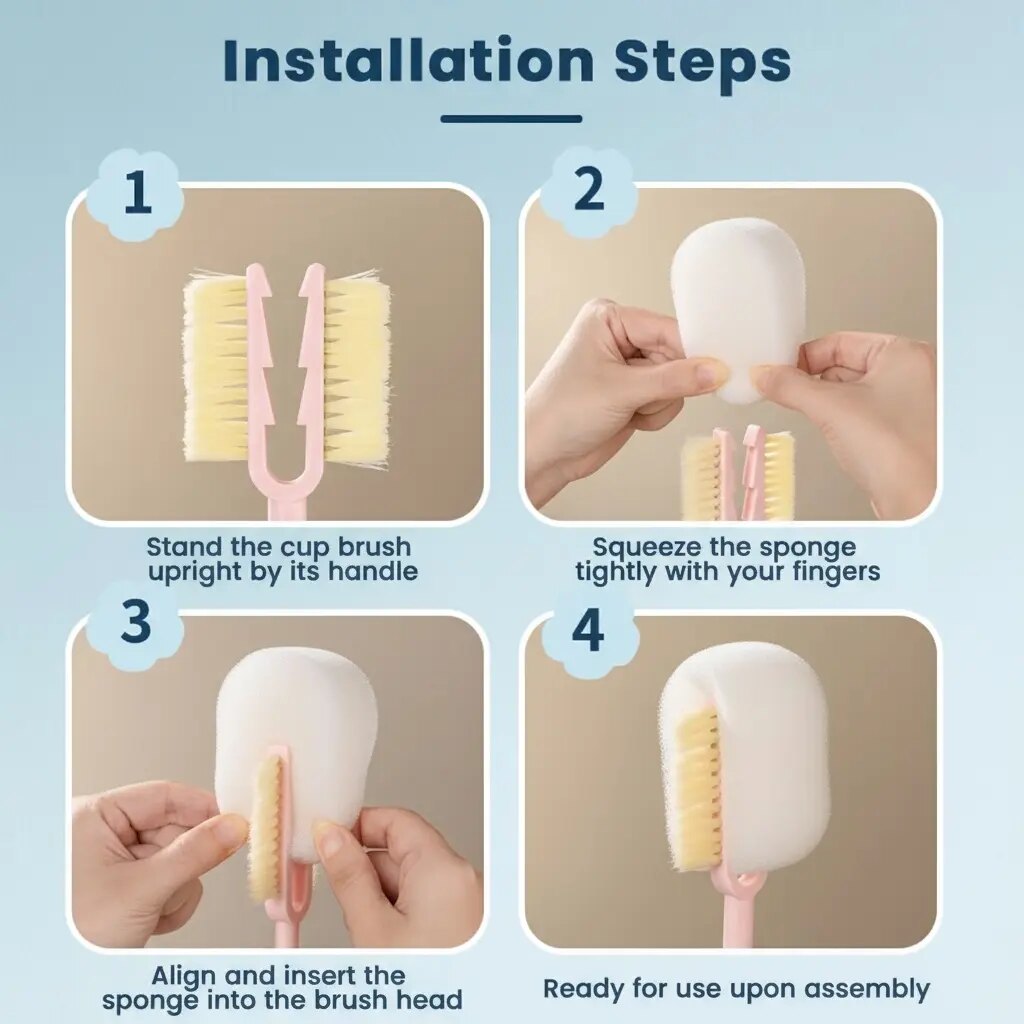 5-in-1 Bottle & Straw Cleaning Brush