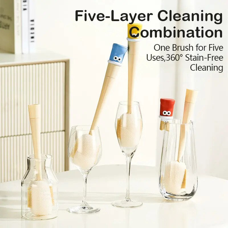 5-in-1 Bottle & Straw Cleaning Brush