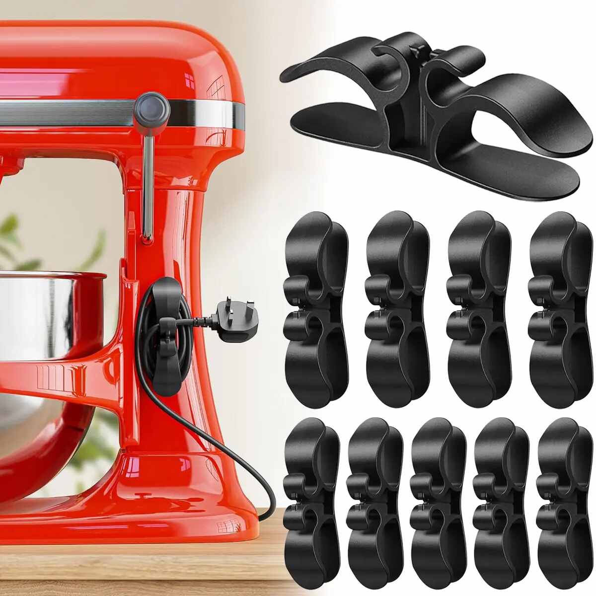 [BUY 1 GET 1 FREE] Kitchen Appliance Cord Organizer 10-Pack