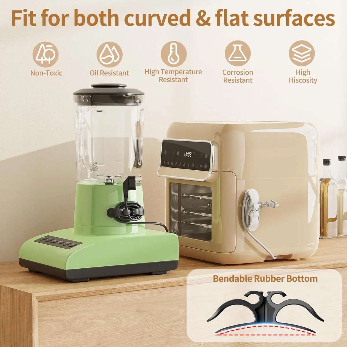 [BUY 1 GET 1 FREE] Kitchen Appliance Cord Organizer 10-Pack