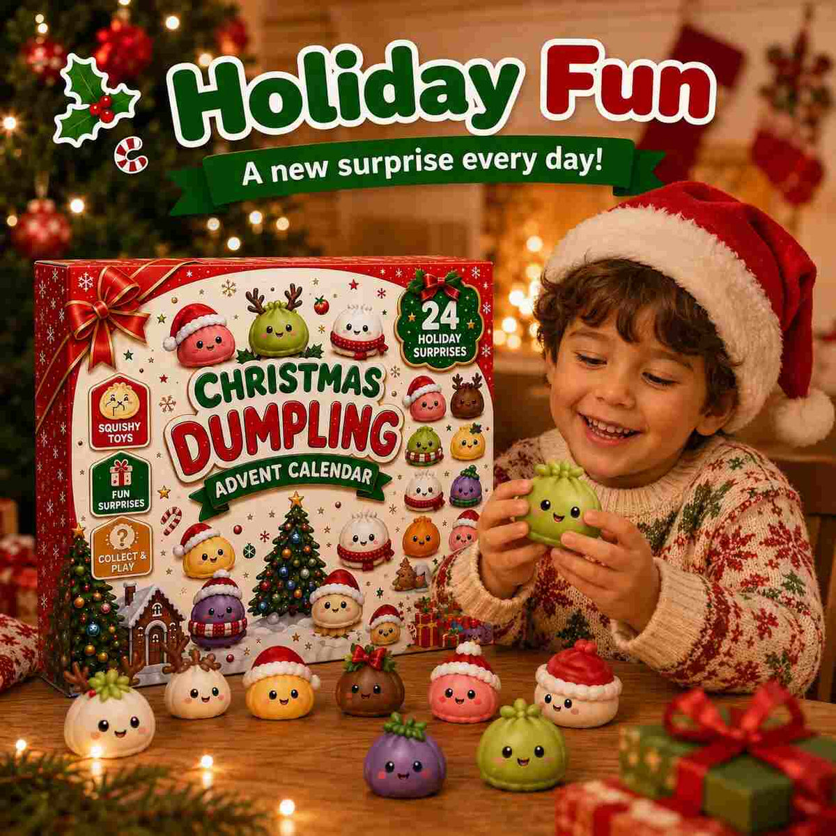 24-Day Christmas Squishy Advent Calendar
