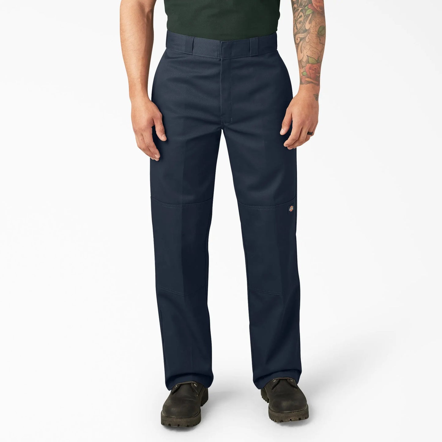 Reinforced Double-Knee Loose Work Pants