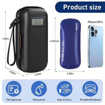 Temperature Display Insulin Cooler Travel Case