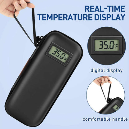 Temperature Display Insulin Cooler Travel Case