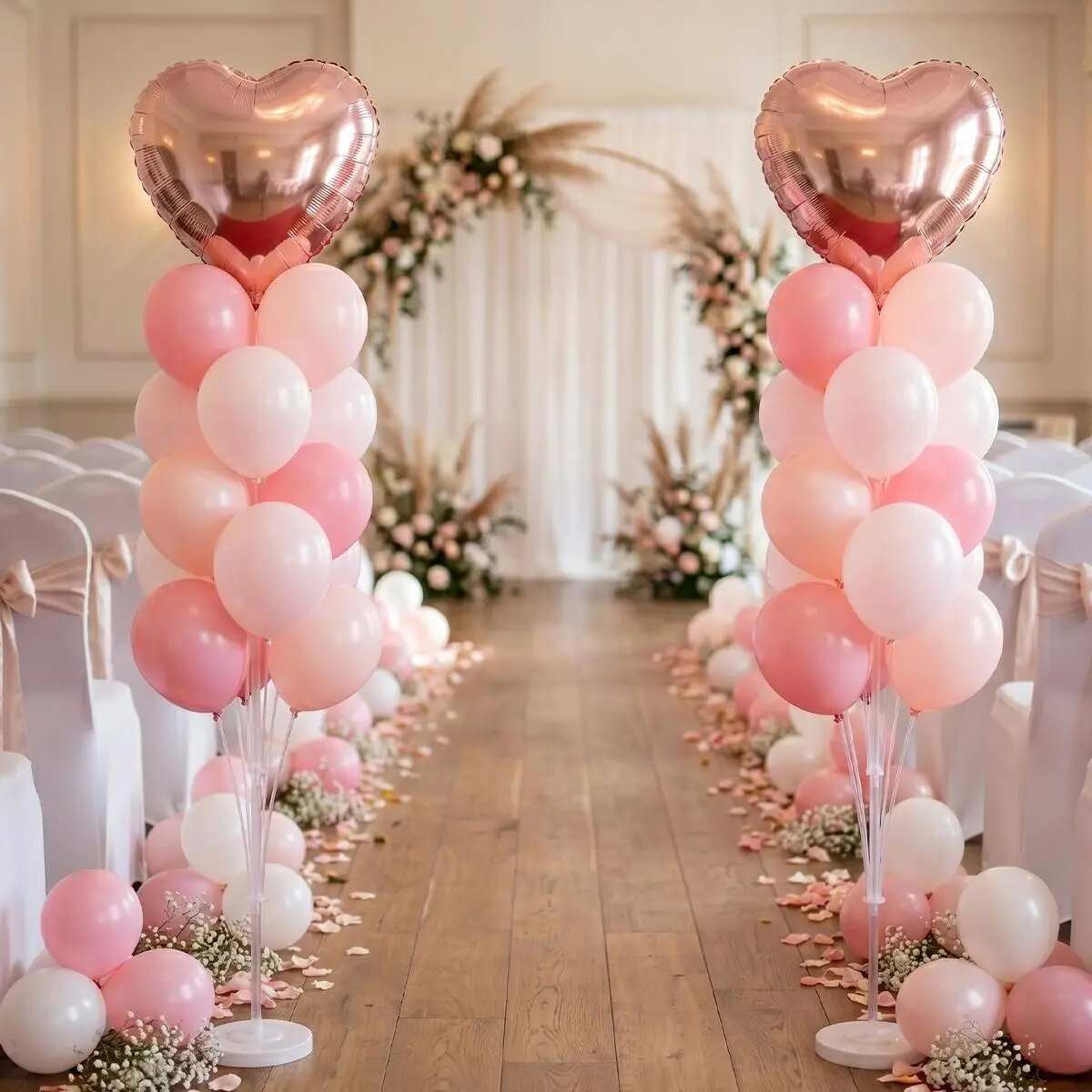 5.25FT Acrylic Balloon Column Stand Set