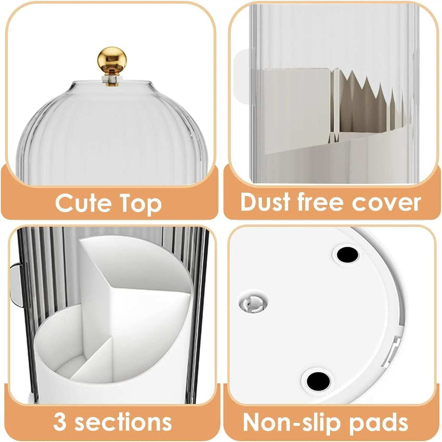 Rotating Dustproof Toothbrush Holder