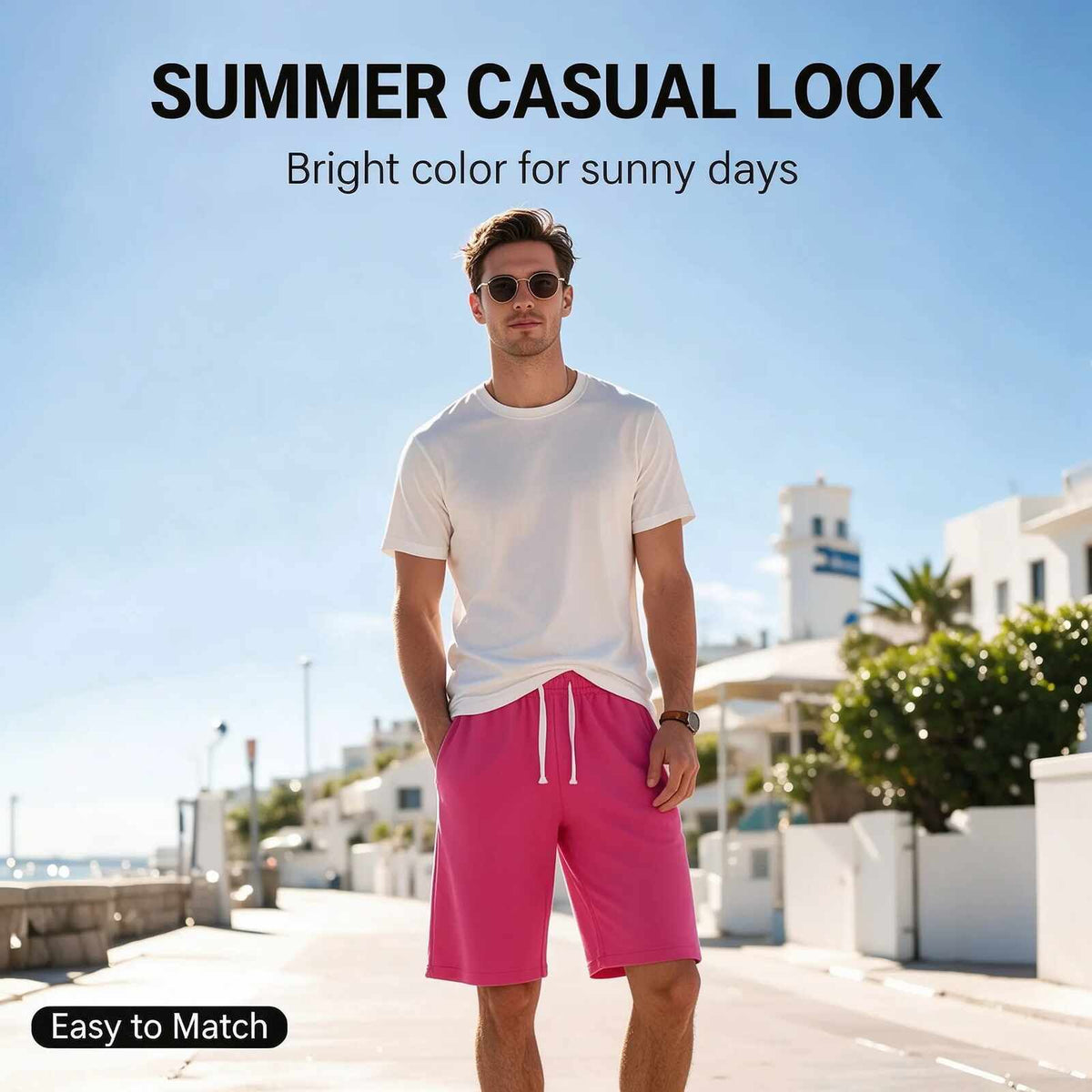 Men's Drawstring Athletic Shorts 3-Pack