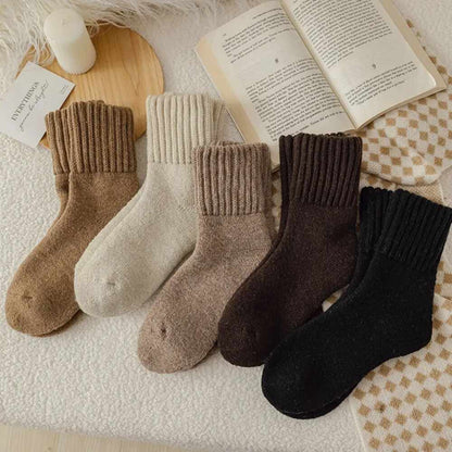 [BUY 1 GET 1 FREE] Warm Mid-Calf Socks for Fall & Winter
