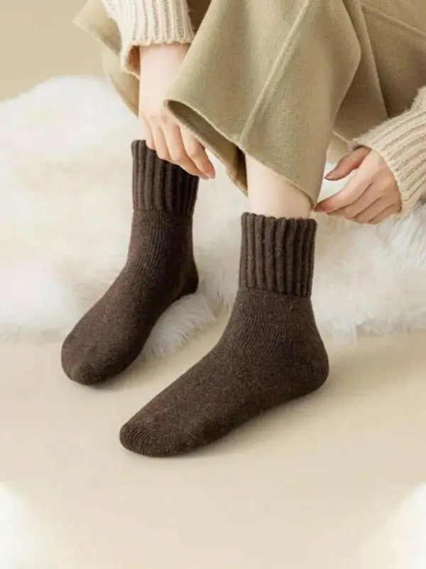 [BUY 1 GET 1 FREE] Warm Mid-Calf Socks for Fall & Winter