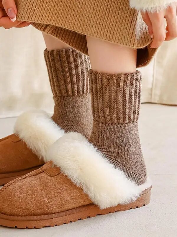 [BUY 1 GET 1 FREE] Warm Mid-Calf Socks for Fall & Winter