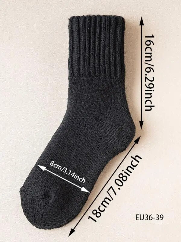 [BUY 1 GET 1 FREE] Warm Mid-Calf Socks for Fall & Winter
