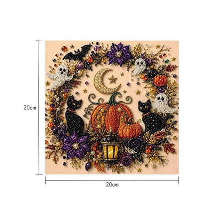 [BUY 1 GET 1 FREE] Halloween Witch Moon Diamond Art Kit