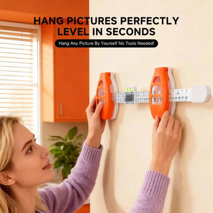 Picture Hanging Tool with Level & Ruler