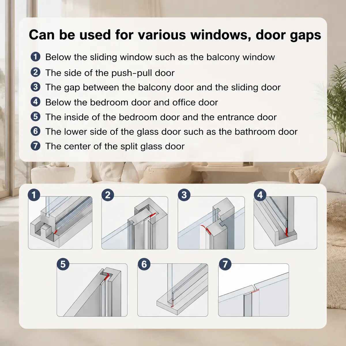[BUY 1 GET 1 FREE] Door & Window Draft Seal Tape