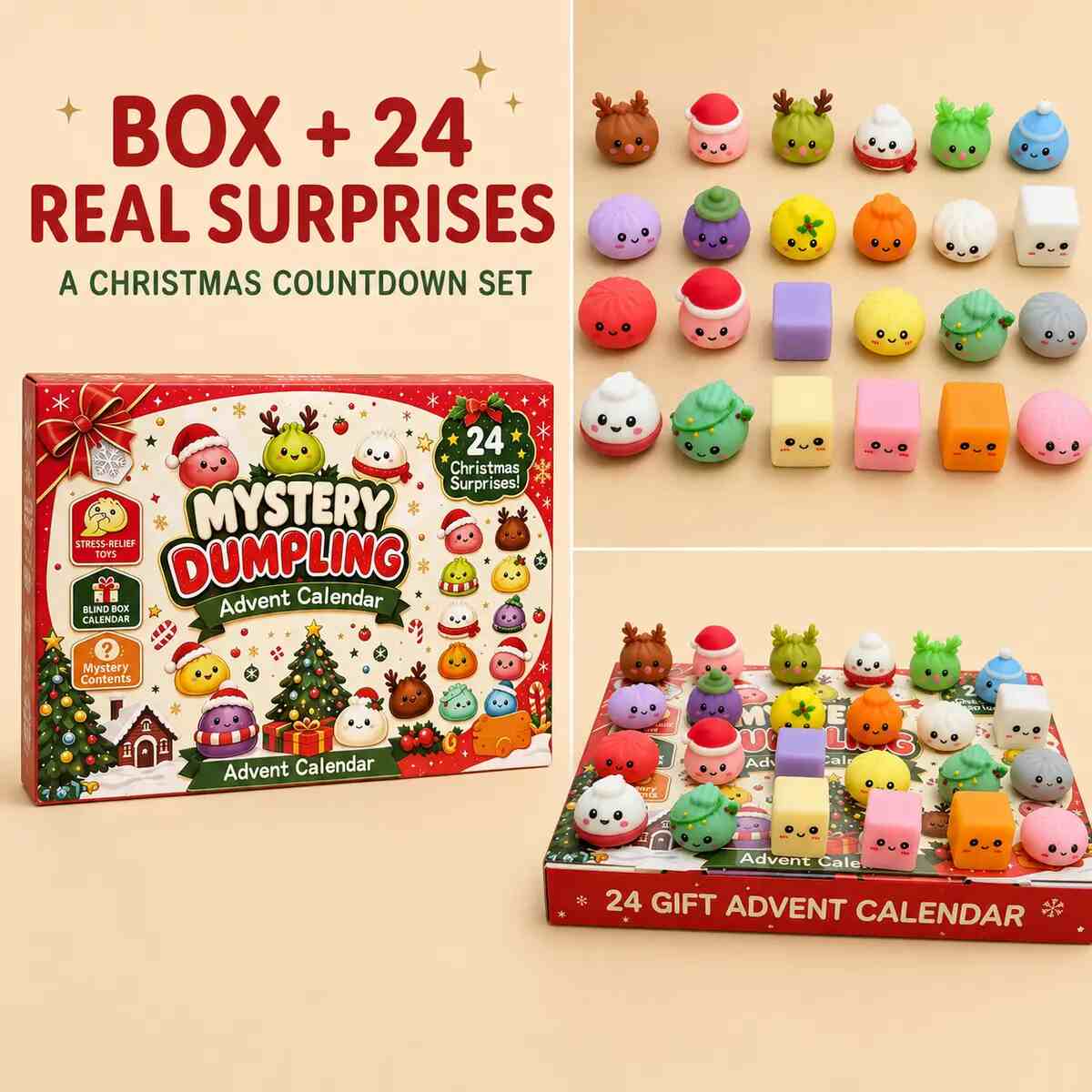 24-Day Christmas Squishy Advent Calendar