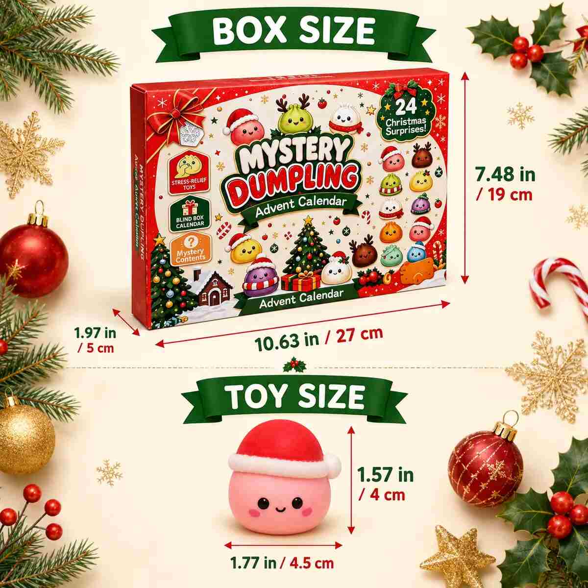 24-Day Christmas Squishy Advent Calendar