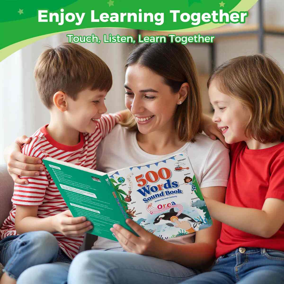 500-Word Kids English Sound Learning Book