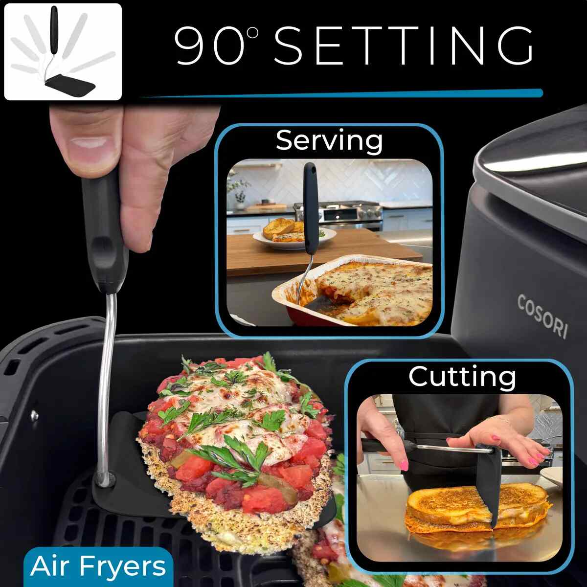 Adjustable-Angle Non-Toxic Kitchen Spatula
