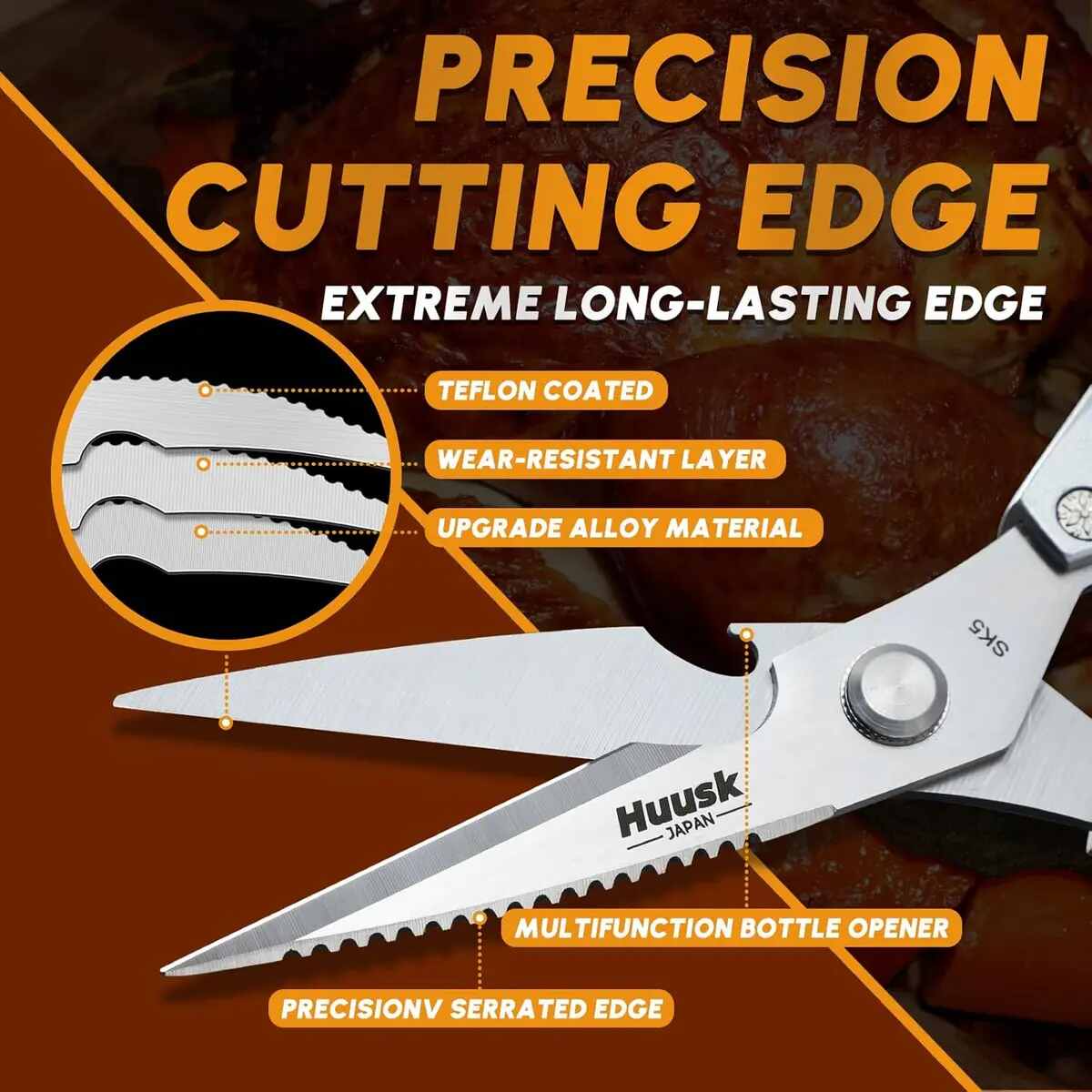 [BUY 2 GET 1 FREE] All-Purpose Stainless Steel Kitchen Shears