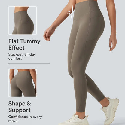 High-Waist Tummy Control Pocket Leggings