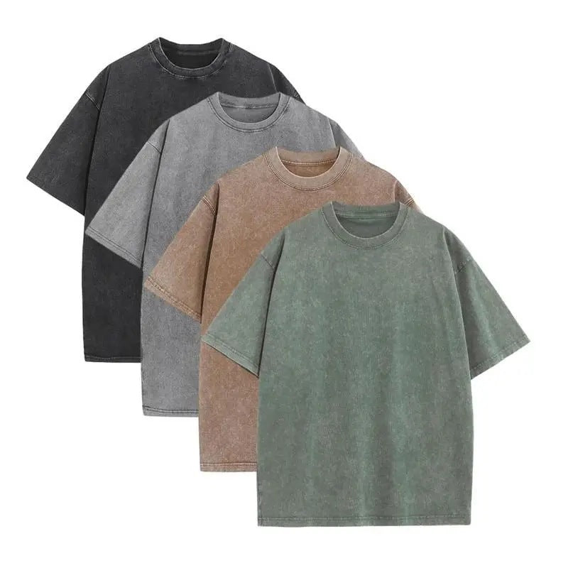 [BUY 1 GET 1 FREE] Distressed Oversized Cotton Tees