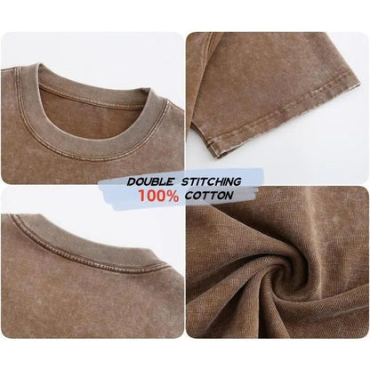 [BUY 1 GET 1 FREE] Distressed Oversized Cotton Tees