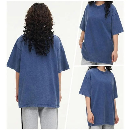 [BUY 1 GET 1 FREE] Distressed Oversized Cotton Tees