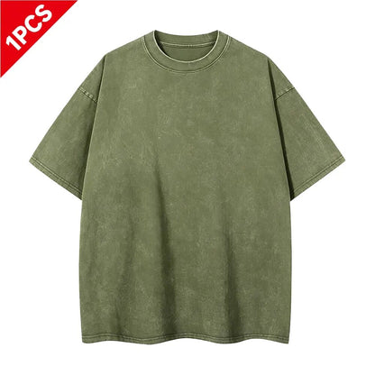 [BUY 1 GET 1 FREE] Distressed Oversized Cotton Tees