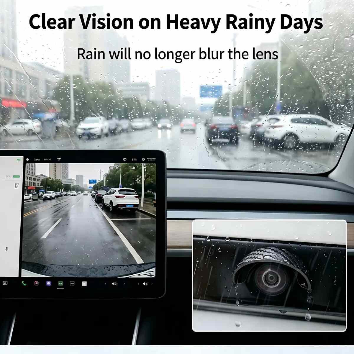 [BUY 1 GET 1 FREE] Rear-View Camera Rain Shield 4-Pack