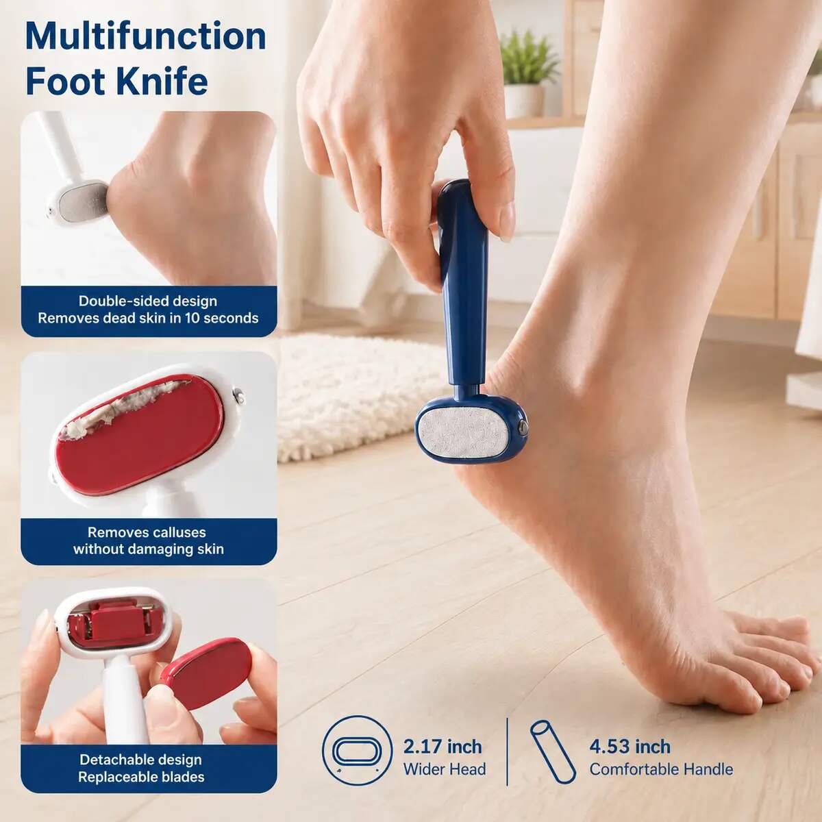 [BUY 1 GET 1 FREE] Dual-Sided Replaceable Blade Callus Remover