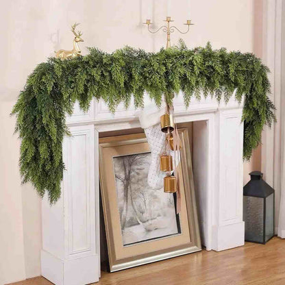 6FT Real-Touch Cedar Garlands 2-Pack