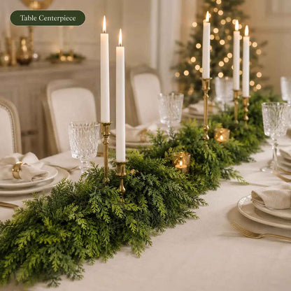6FT Real-Touch Cedar Garlands 2-Pack