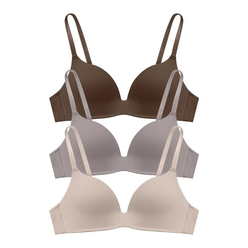 Lightly Lined Wireless Bras 3-Pack