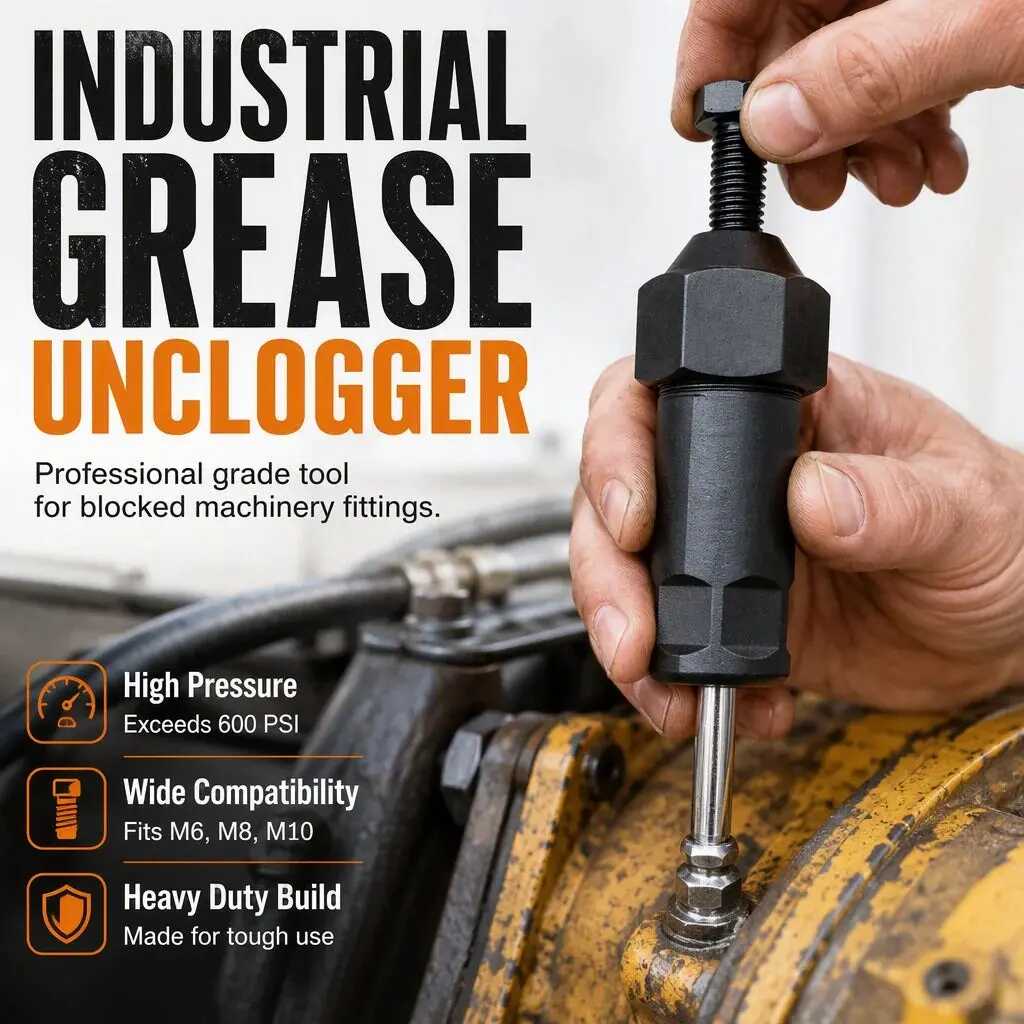 600 PSI High-Pressure Grease Unclogger