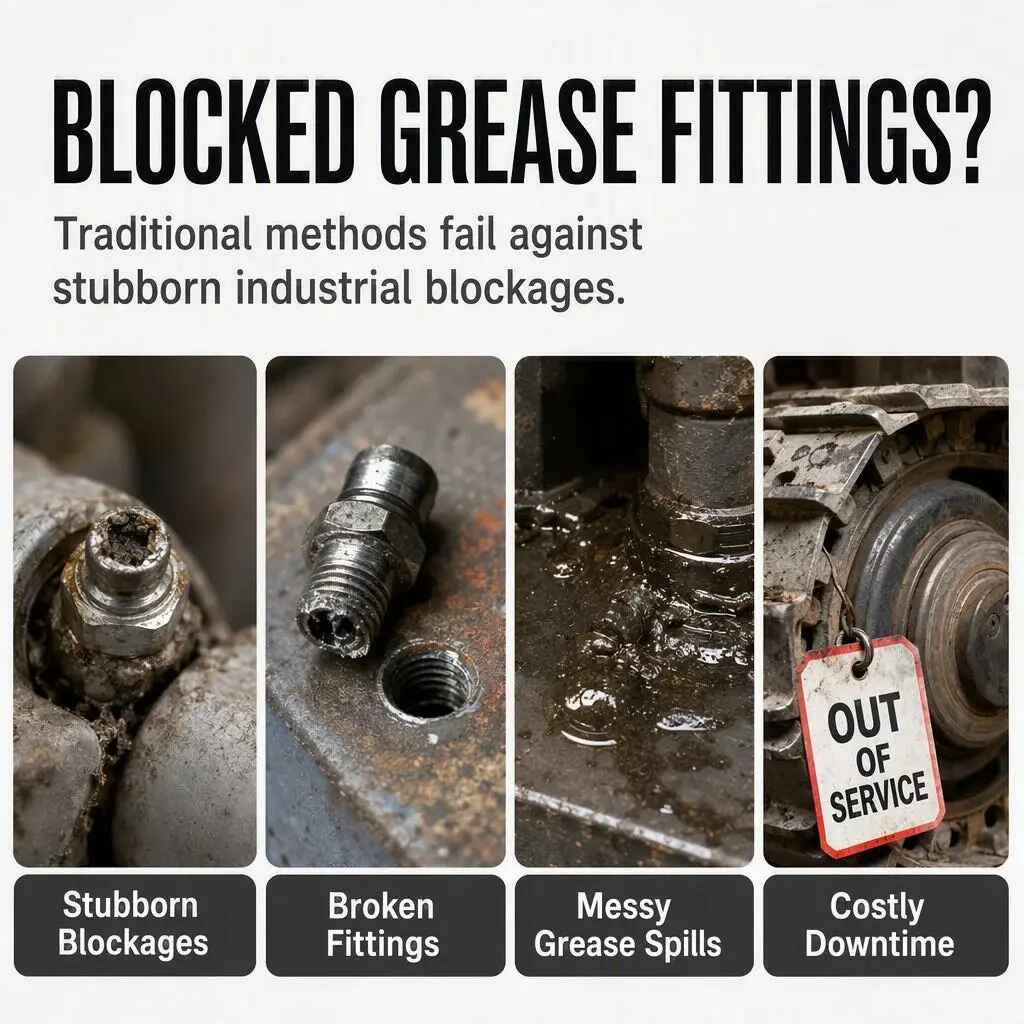600 PSI High-Pressure Grease Unclogger
