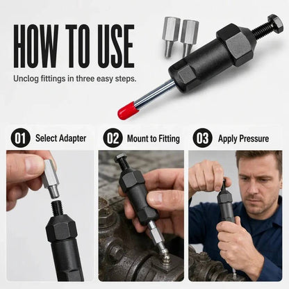 600 PSI High-Pressure Grease Unclogger