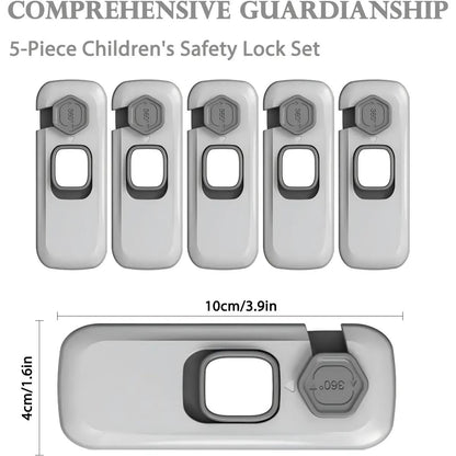 No-Tool Adhesive Safety Locks 5-Pack