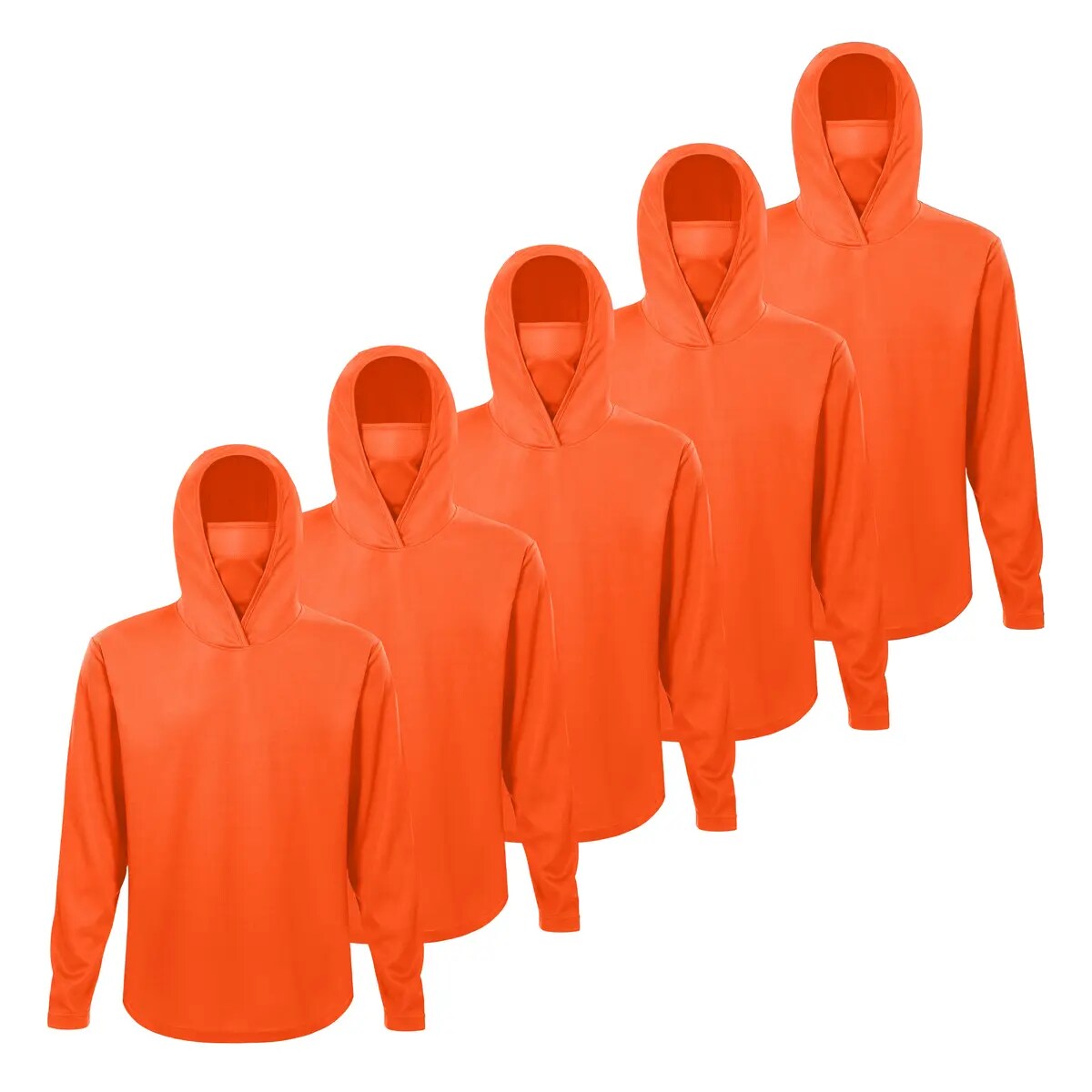 UPF50+ Quick-Dry Hooded Sun Shirt with Mask